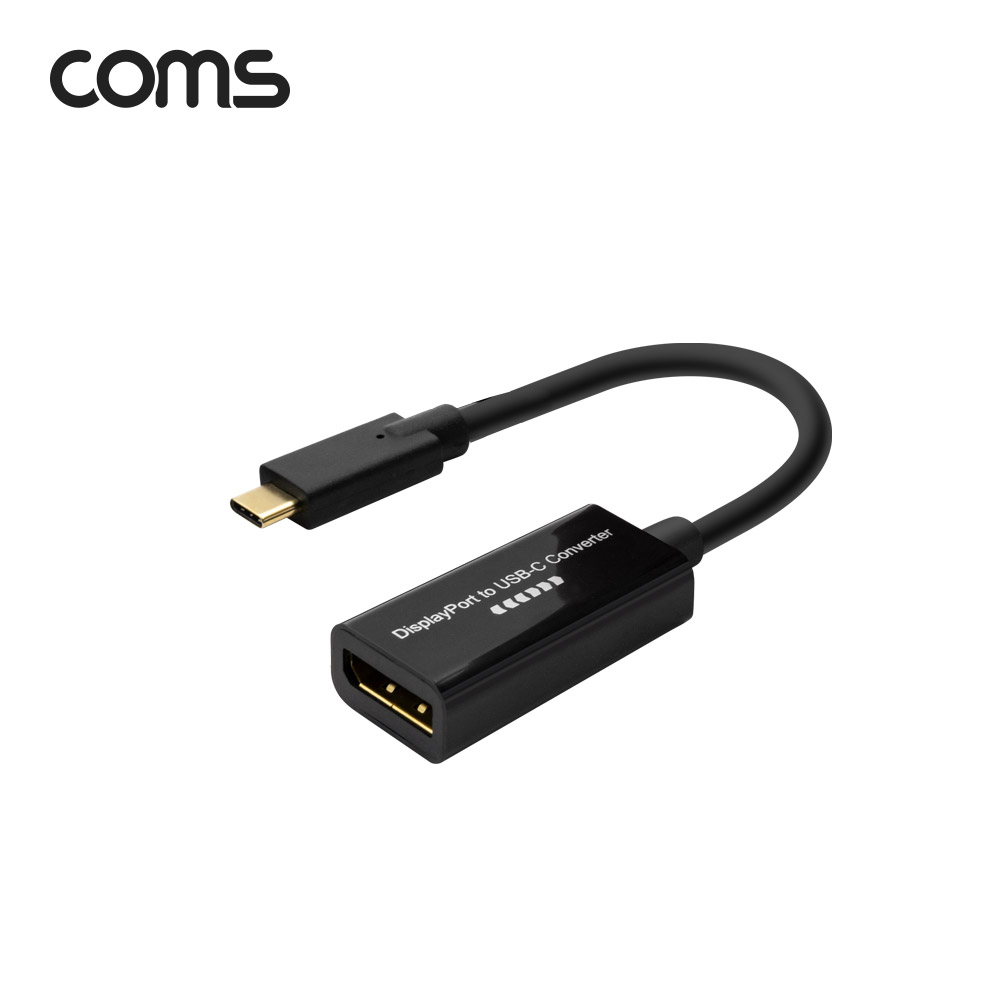 Coms DisplayPort(F) to USB 3.1 Type C(M) UHD 4k@60Hz 컨버터 / PIN-C, PIN-E 모드 지원