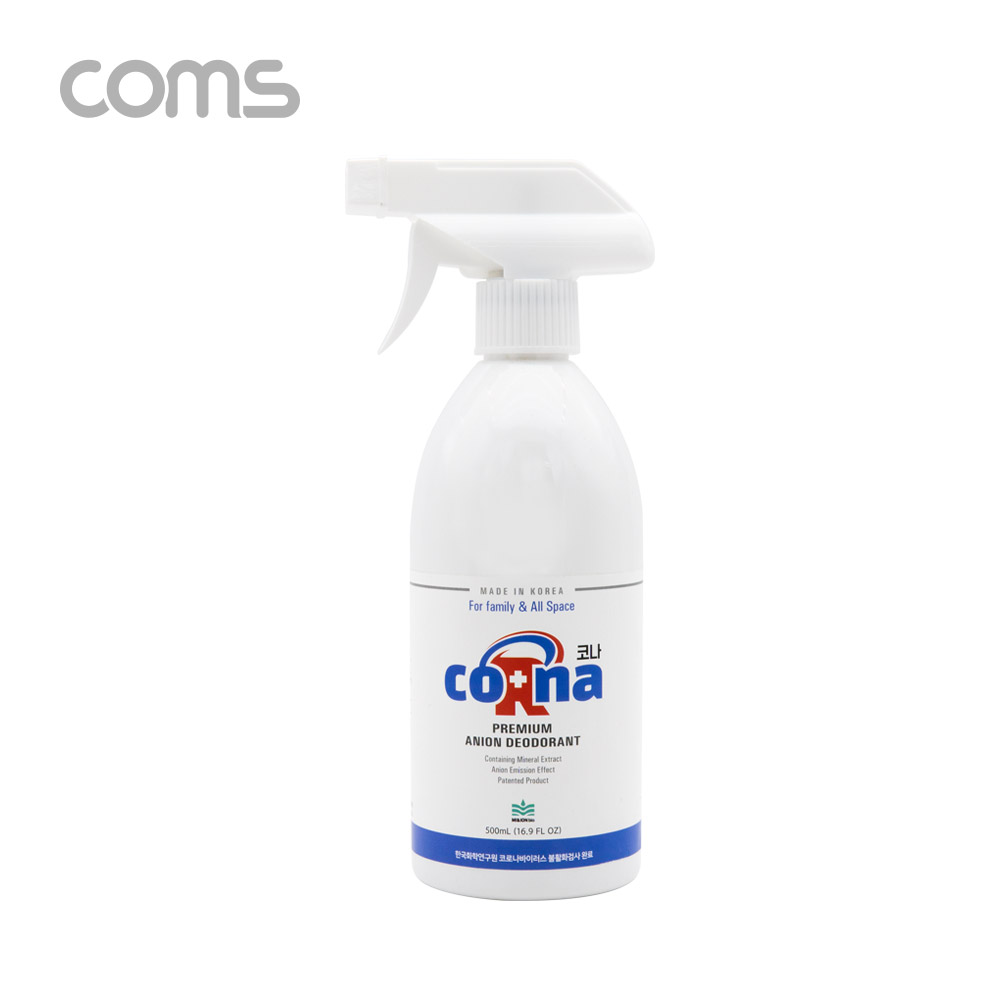 Coms 코나 탈취제 / 세균 및 바이러스 예방 / 500ml 스프레이