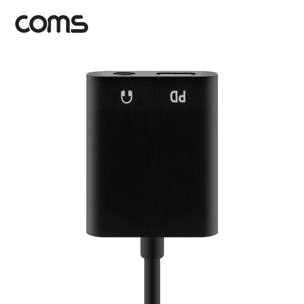 Coms USB 3.1 Type C 사운드 컨버터 / C타입 3.5mm 이어폰 변환젠더 / 음악감상과 동시충전