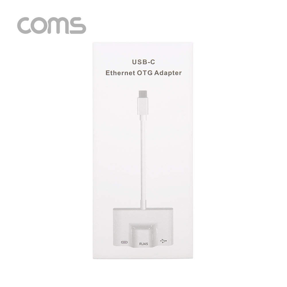 Coms USB 3.1 Type-C 컨버터(3 in 1) 10/100 LAN RJ45/USB 허브/C타입