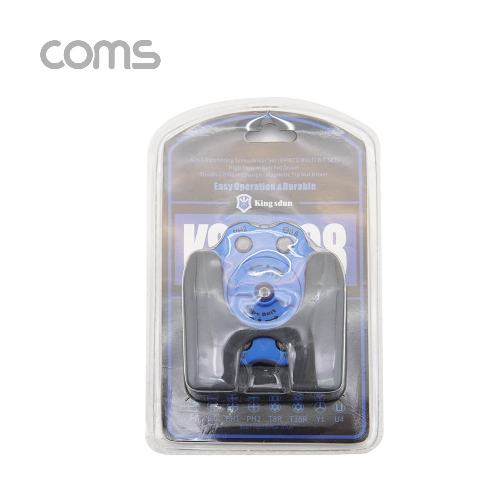 coms 드라이버 세트 9 in 1 / 회전 케이스