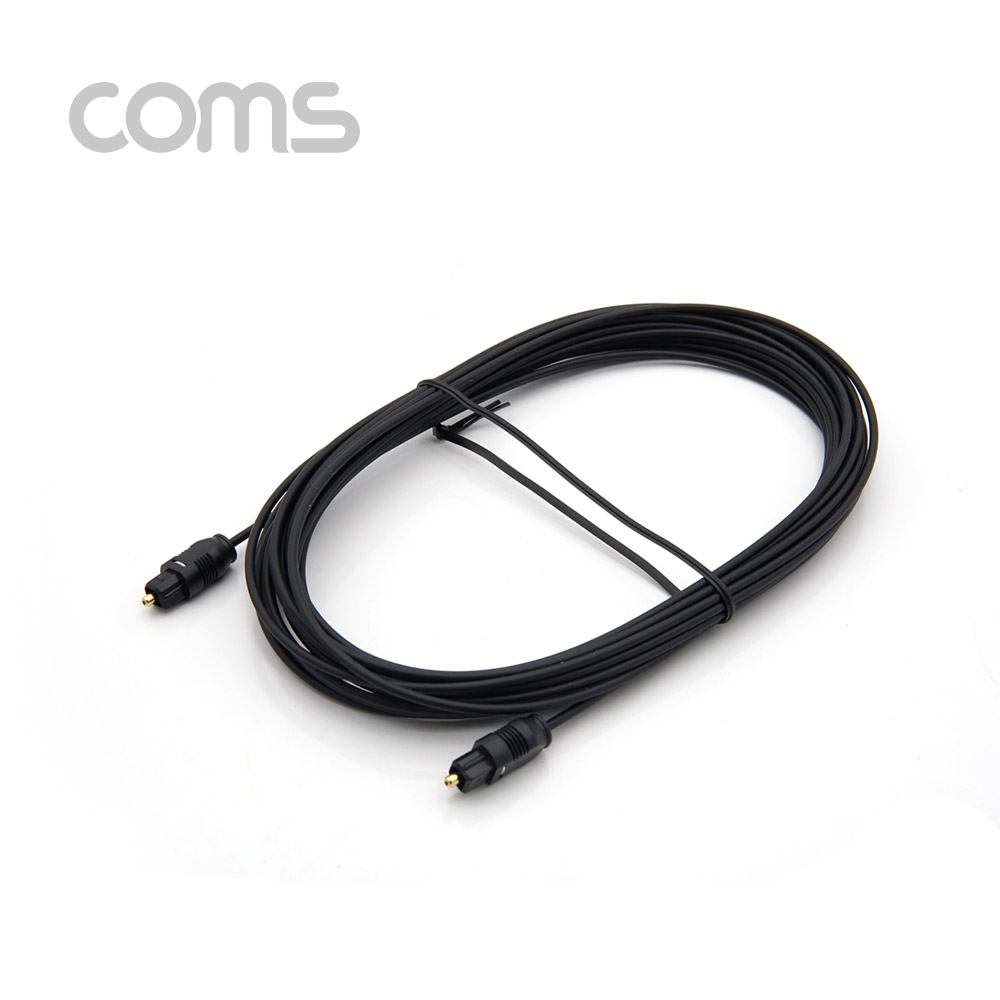 Coms 오디오광 케이블(2∮/각-각) 7M - 2∮, Toslink to Toslink