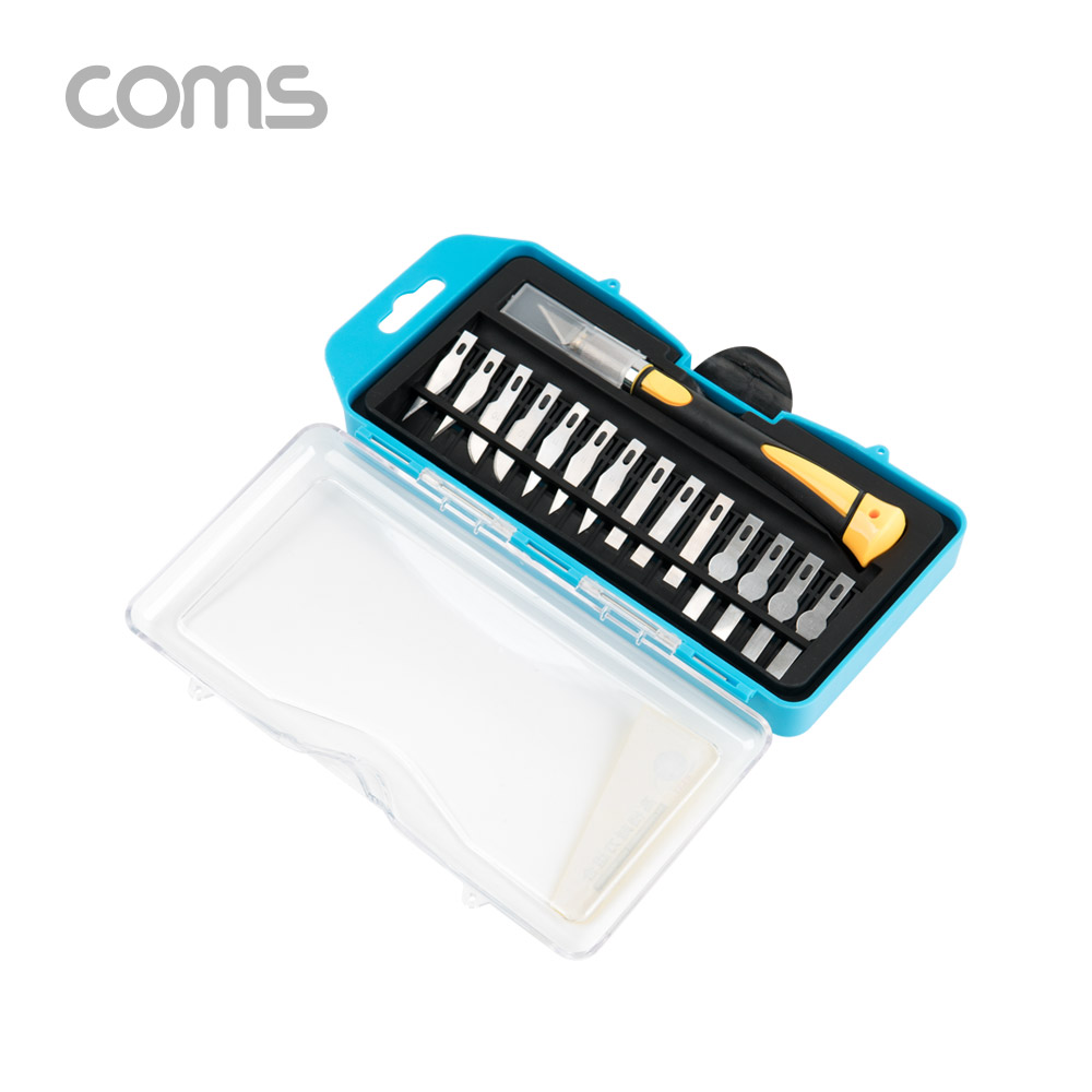 Coms 다용도 정밀 커터칼 세트 / 보조 칼날 교체 / 공예 / 다용도 나이프