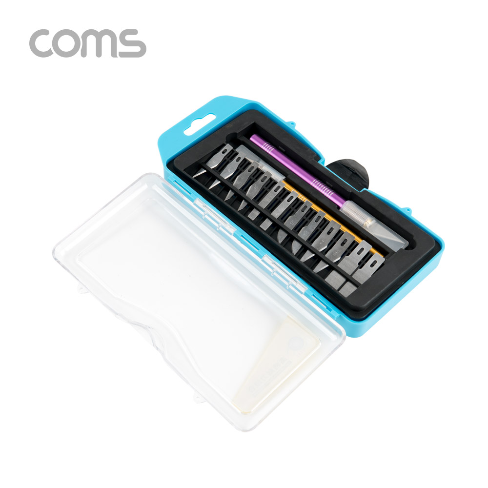 Coms 다용도 정밀 커터칼 세트(2ea) / 보조 칼날 교체 / 공예 / 다용도 나이프
