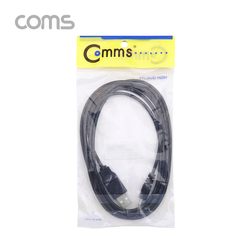 Coms USB 전원 케이블 (USB 2.0 M to DC 3.5/1.3 M) 2M / Black