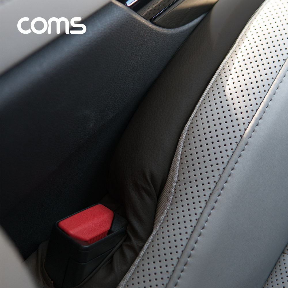 Coms 차량용 좌석 틈새 쿠션 / 갭 필러 / 갭 쉴드 / 블랙