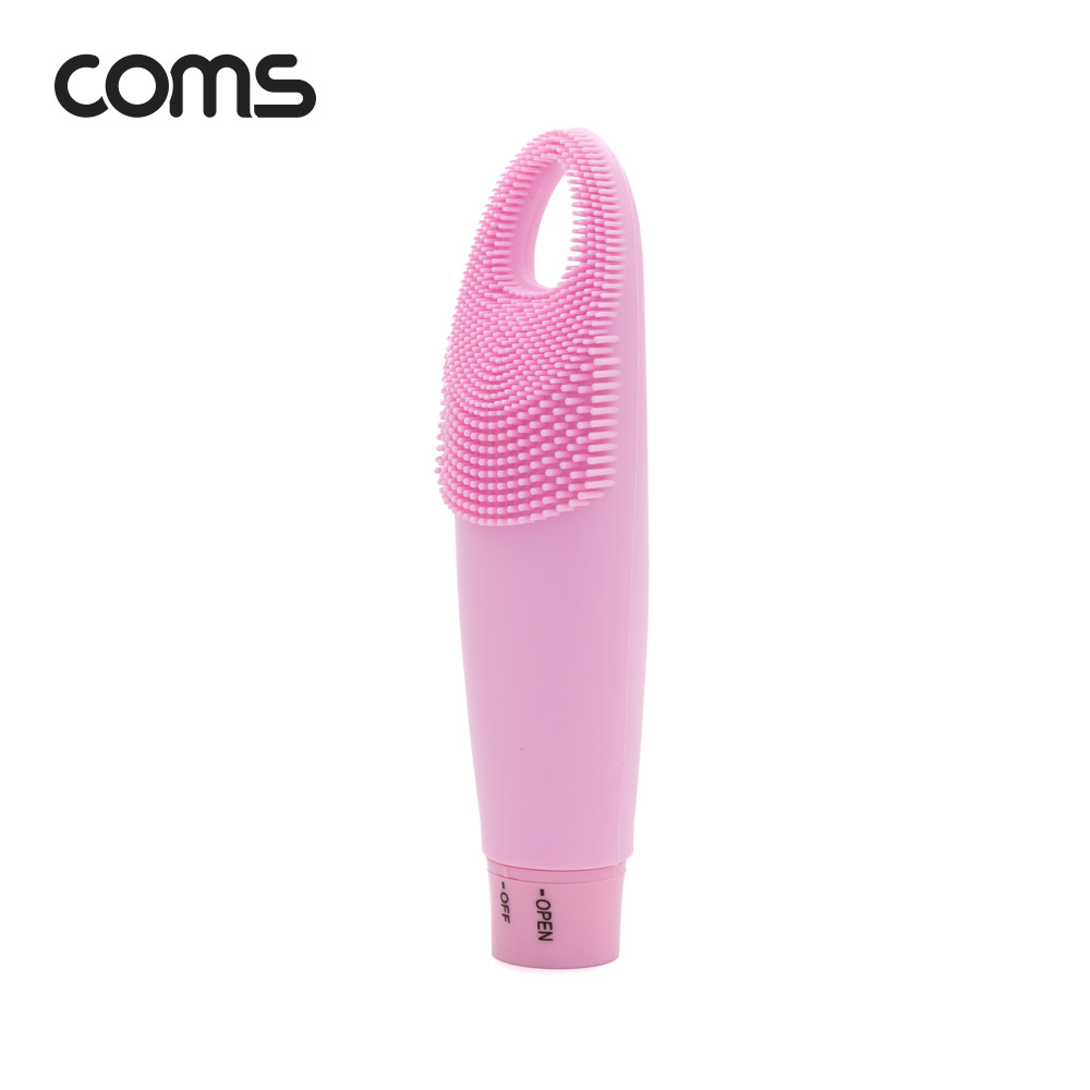 Coms 실리콘 진동 클렌저 / 세안브러쉬 / 모공브러쉬 / 마사지 / Pink