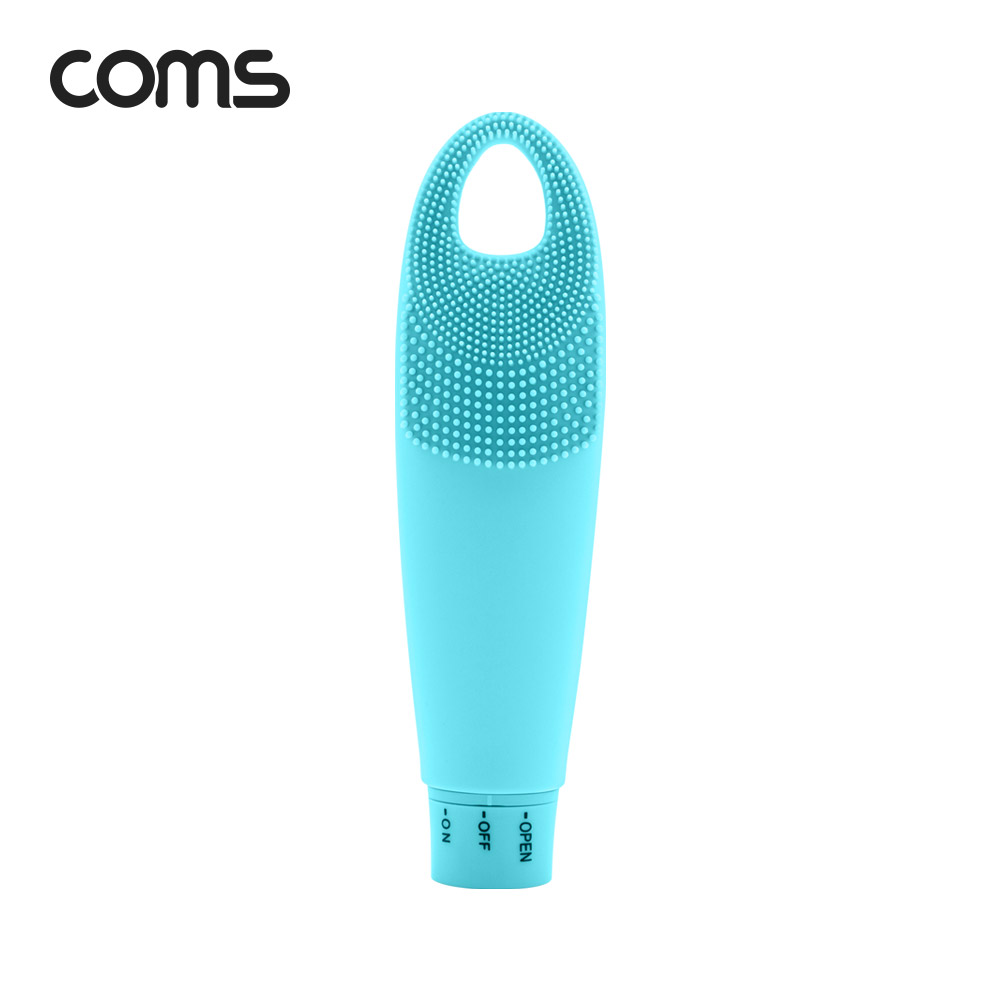 Coms 실리콘 진동 클렌저 / 세안브러쉬 / 모공브러쉬 / 마사지 / Blue