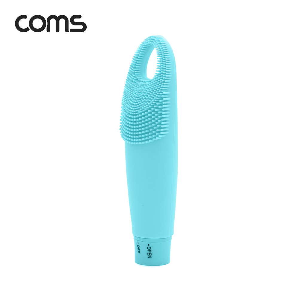 Coms 실리콘 진동 클렌저 / 세안브러쉬 / 모공브러쉬 / 마사지 / Blue