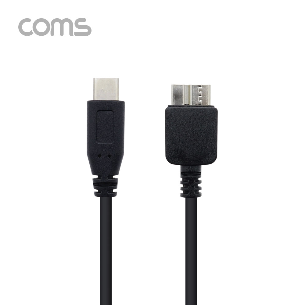 Coms USB 3.1(Type C) 케이블, Type C(M) to USB 3.0 Micro B(M), 30cm