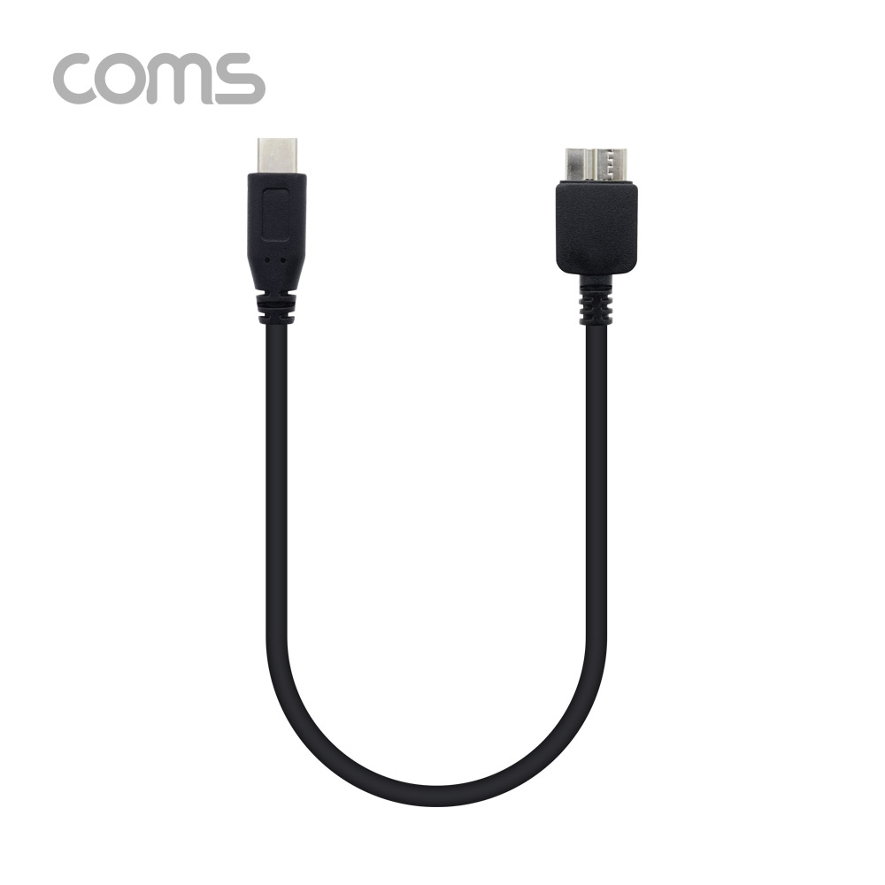Coms USB 3.1(Type C) 케이블, Type C(M) to USB 3.0 Micro B(M), 30cm