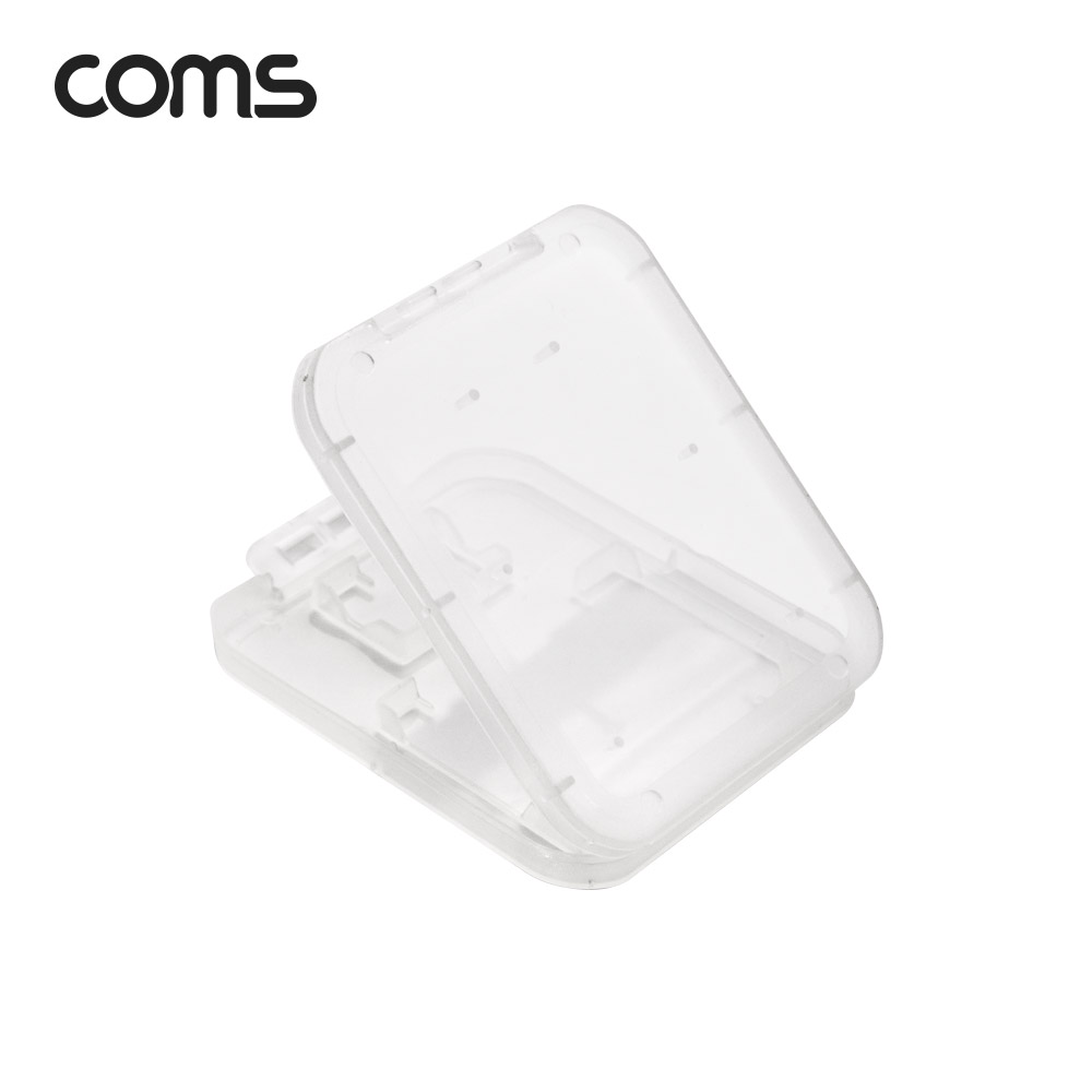 Coms 메모리카드 케이스 (Micro SD, SD Card) 플라스틱 투명