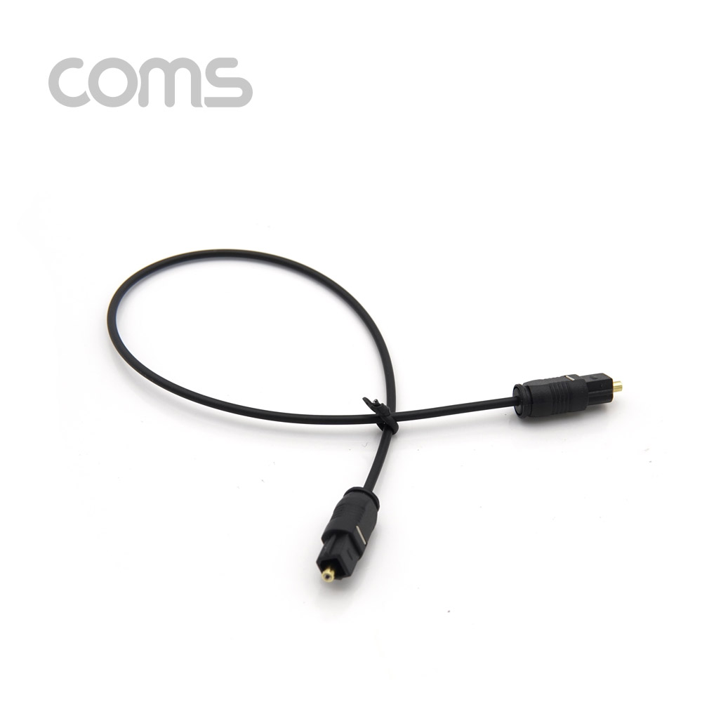 Coms 오디오광 케이블(2∮/각-각) 30cm - 2∮, Toslink to Toslink