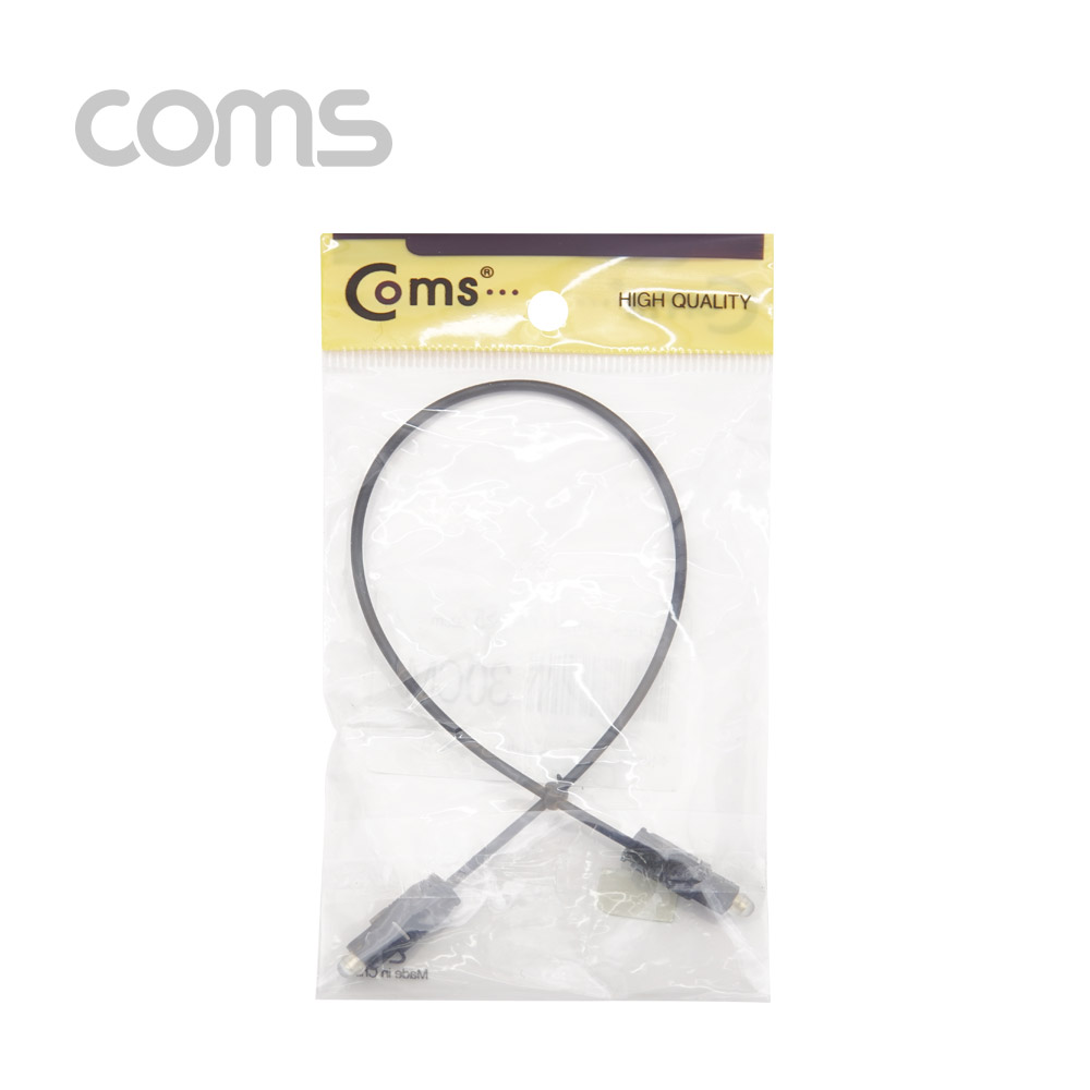 Coms 오디오광 케이블(2∮/각-각) 30cm - 2∮, Toslink to Toslink