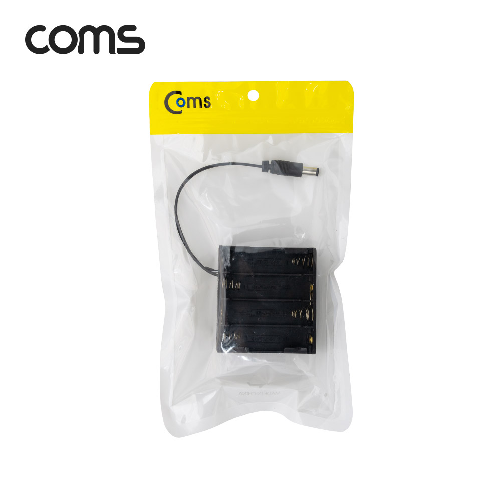 Coms AA 건전지 8구 양면 홀더 / DC 잭 5.5(M) Plug 10cm
