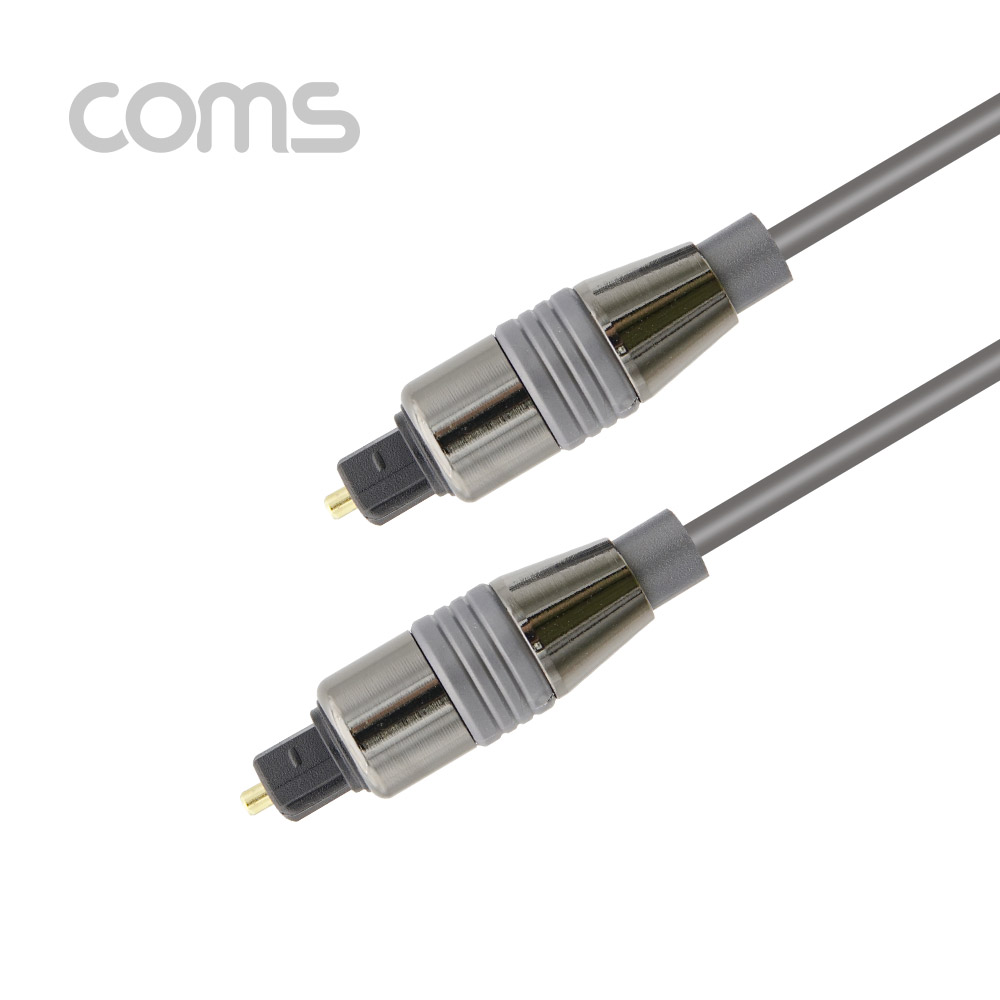 Coms 오디오광 케이블(5∮/각-각) 2m - 5∮, Toslink to Toslink