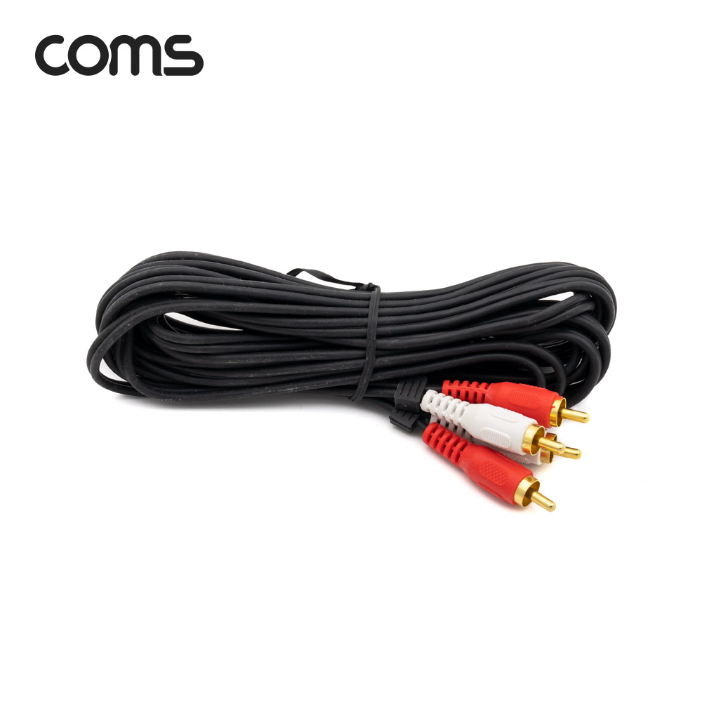 Coms RCA(M/M) 2선 케이블, CBL, 5M