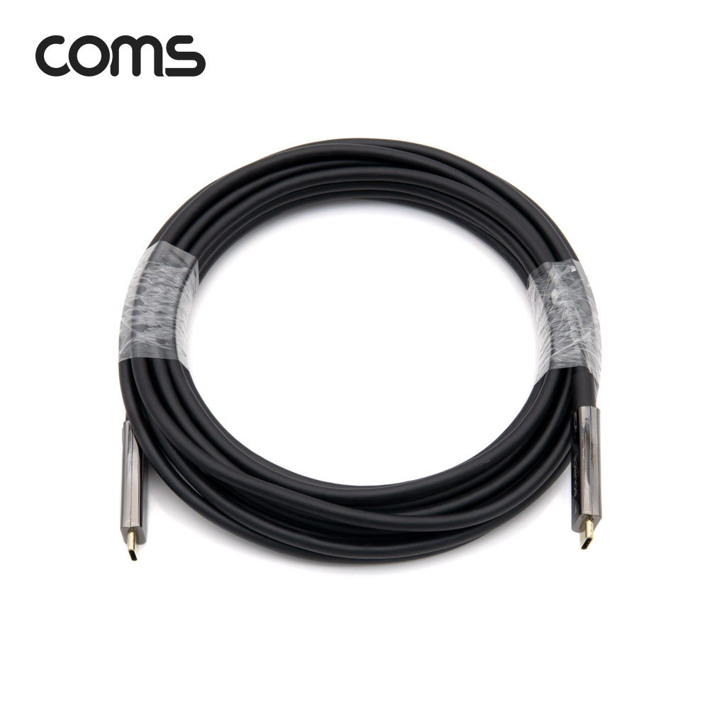 Coms USB 3.1 Type C 리피터 광 케이블 5M, USB-C M/M, 오디오/비디오, AOC Cable