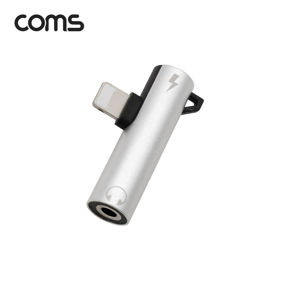 Coms 8핀 to 3.5mm AUX + 충전 젠더 T형 / 8Pin / 이어폰