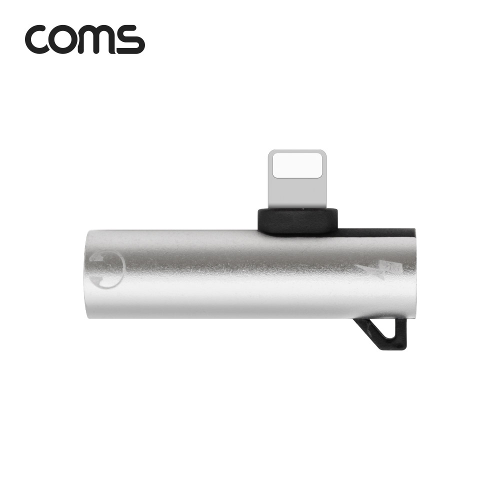Coms 8핀 to 3.5mm AUX + 충전 젠더 T형 / 8Pin / 이어폰