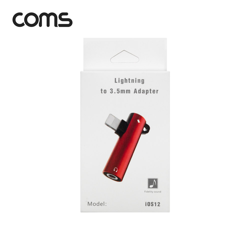 Coms 8핀 to 3.5mm AUX + 충전 젠더 T형 / 8Pin / 이어폰