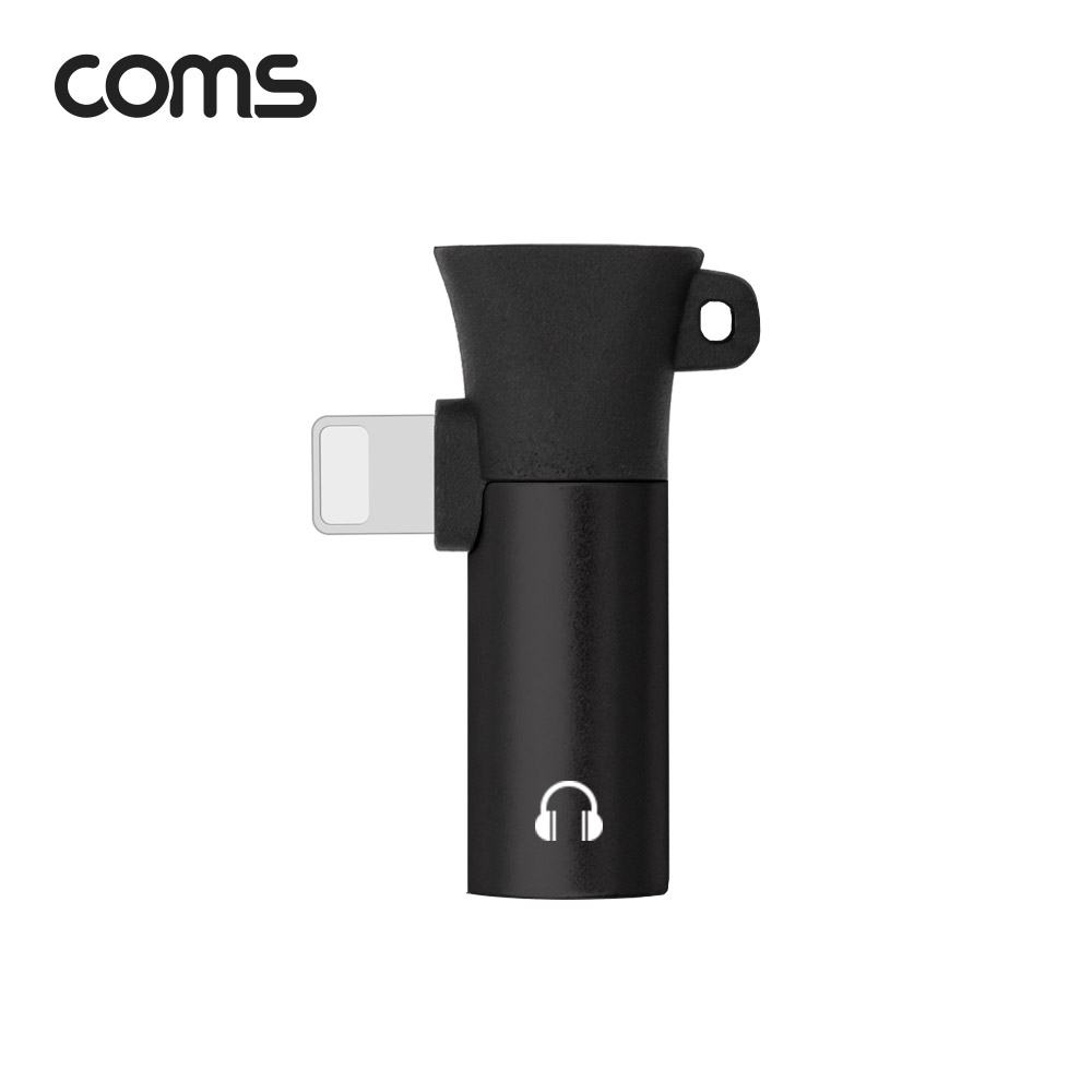 Coms 8핀 to 3.5mm AUX + 충전 젠더 T형 / 열쇠고리형 / 8Pin / 이어폰