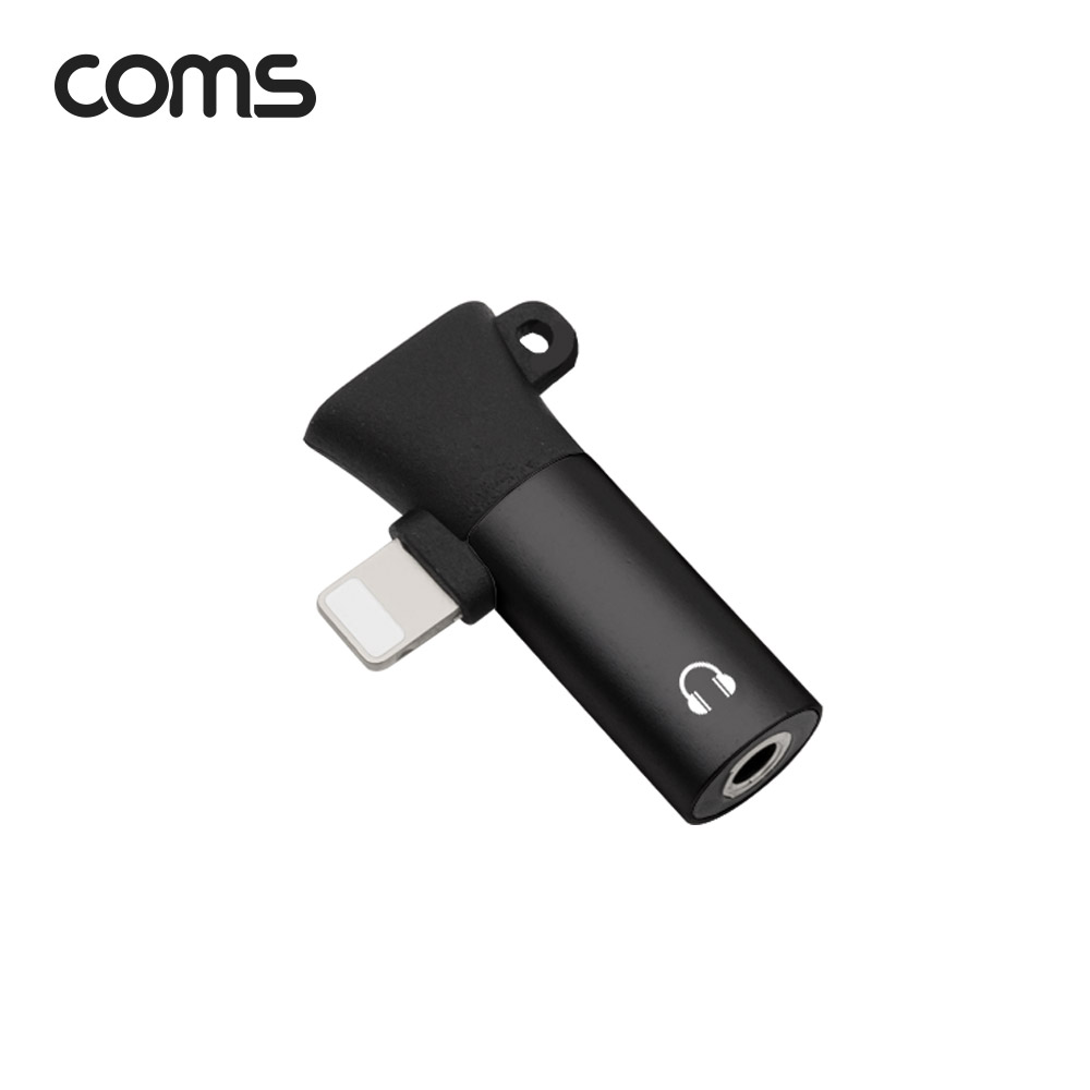 Coms 8핀 to 3.5mm AUX + 충전 젠더 T형 / 열쇠고리형 / 8Pin / 이어폰