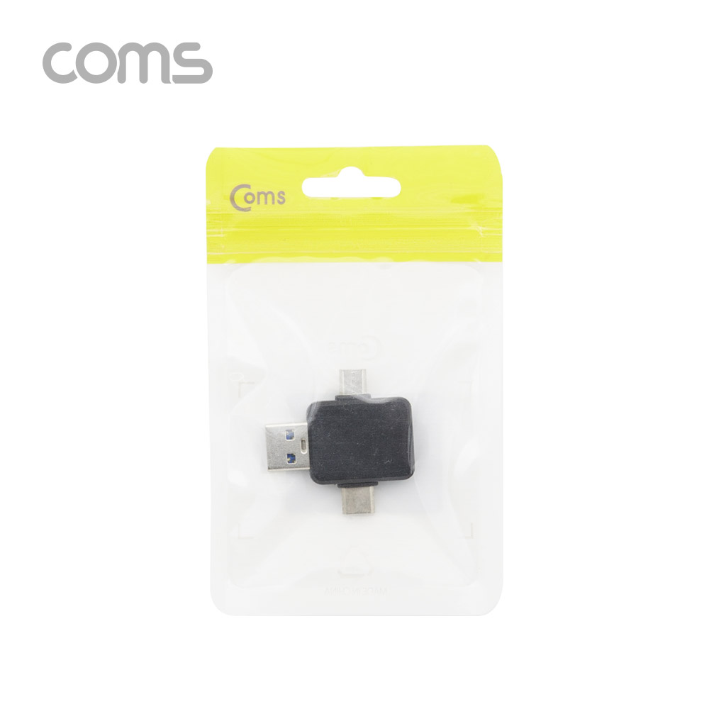 Coms 8핀 멀티 변환 젠더(T형) / 8P(F) to USB 3.0(M) / Type C(M) / Micro 5P(M)