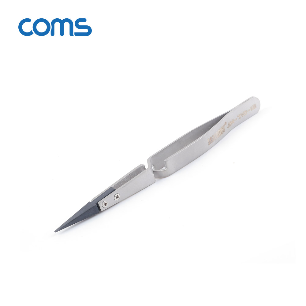 Coms 정전기 방지 및 역방향 정밀 핀셋 150mm