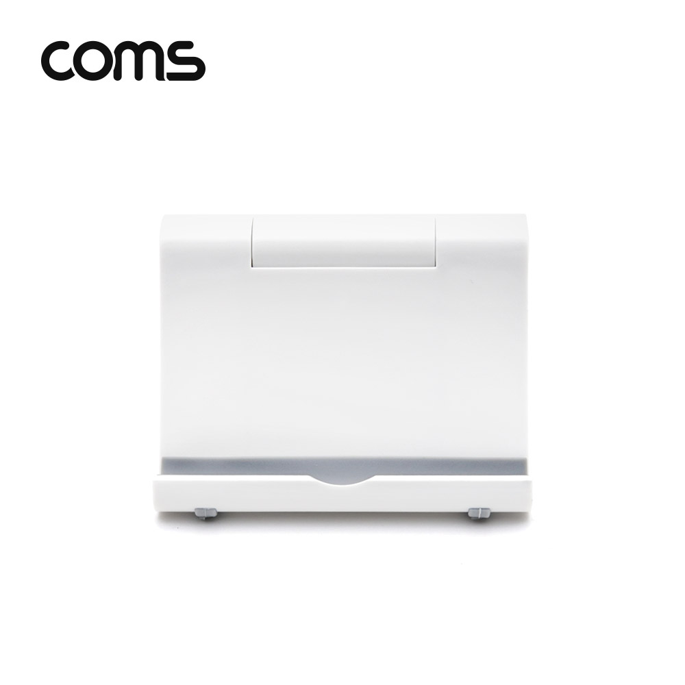 Coms 접이식 스마트폰&태블릿 거치대 / 스탠드 / White