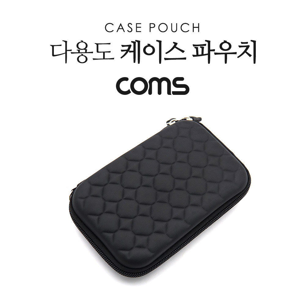 Coms 다용도 케이스 / 파우치 / 15 X 10 X 3.5cm / Black