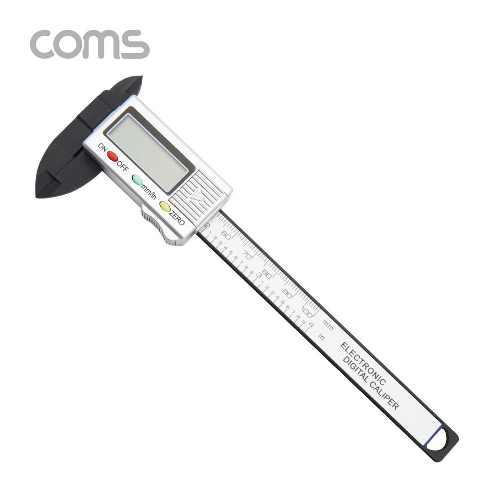 Coms 버니어 캘리퍼스(디지털) / ~100mm 측정 / 플라스틱 / 경량