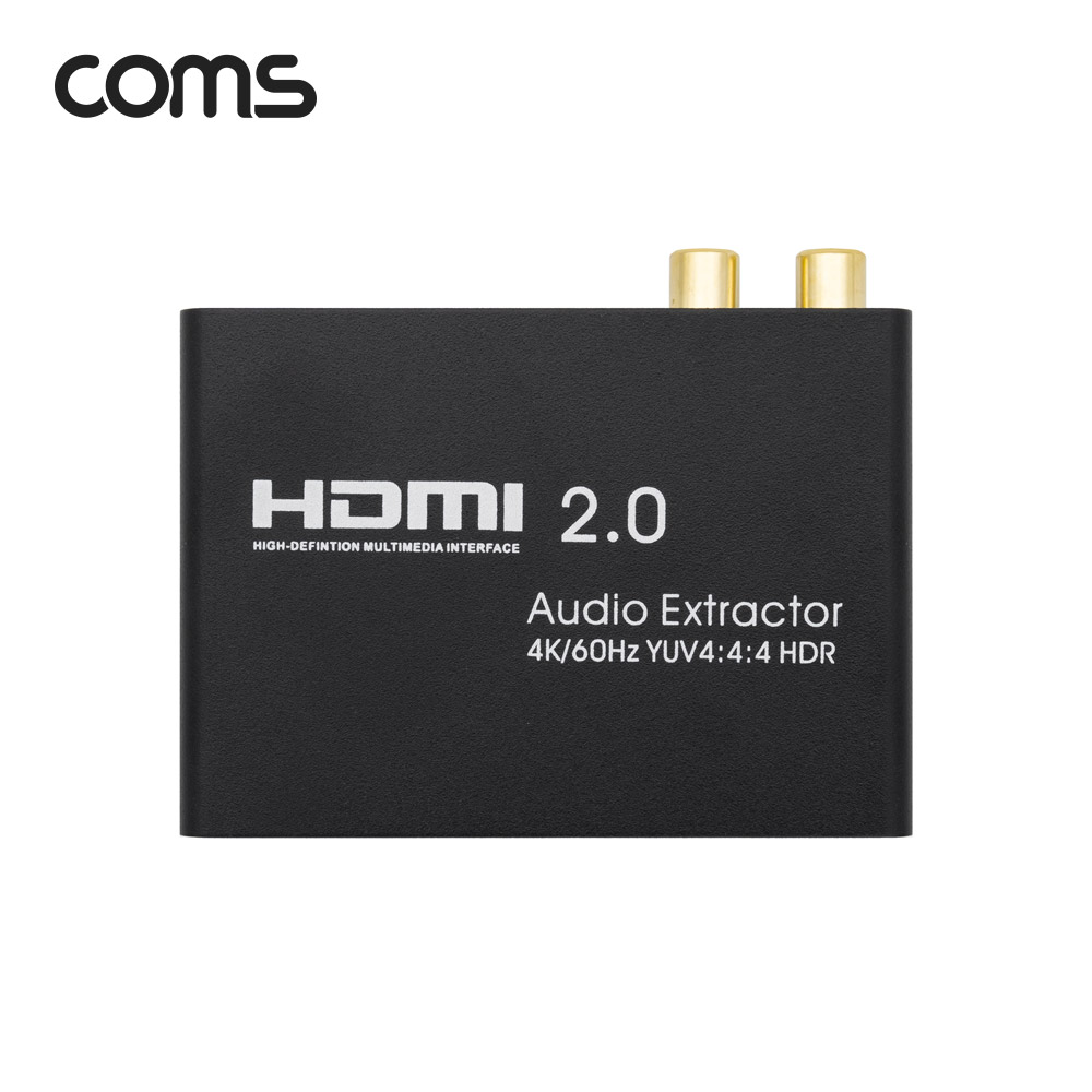 Coms HDMI 오디오/사운드 컨버터 (HDMI+2RCA+SPDIF+AUX) 4K@60Hz