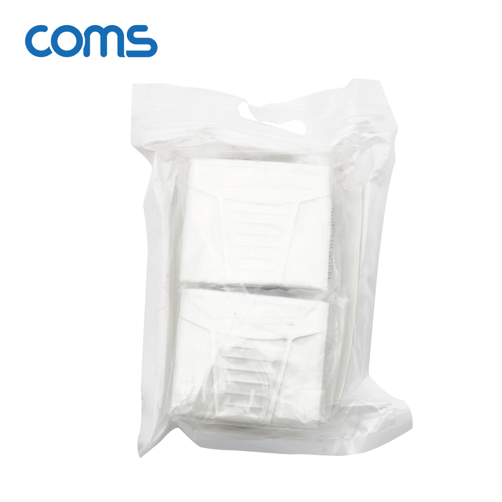 Coms RJ45 이더넷 회선 절약기 / 분배기 / 커플러 set / 8P8C / RJ45 to RJ45 X 2 l White / FT형