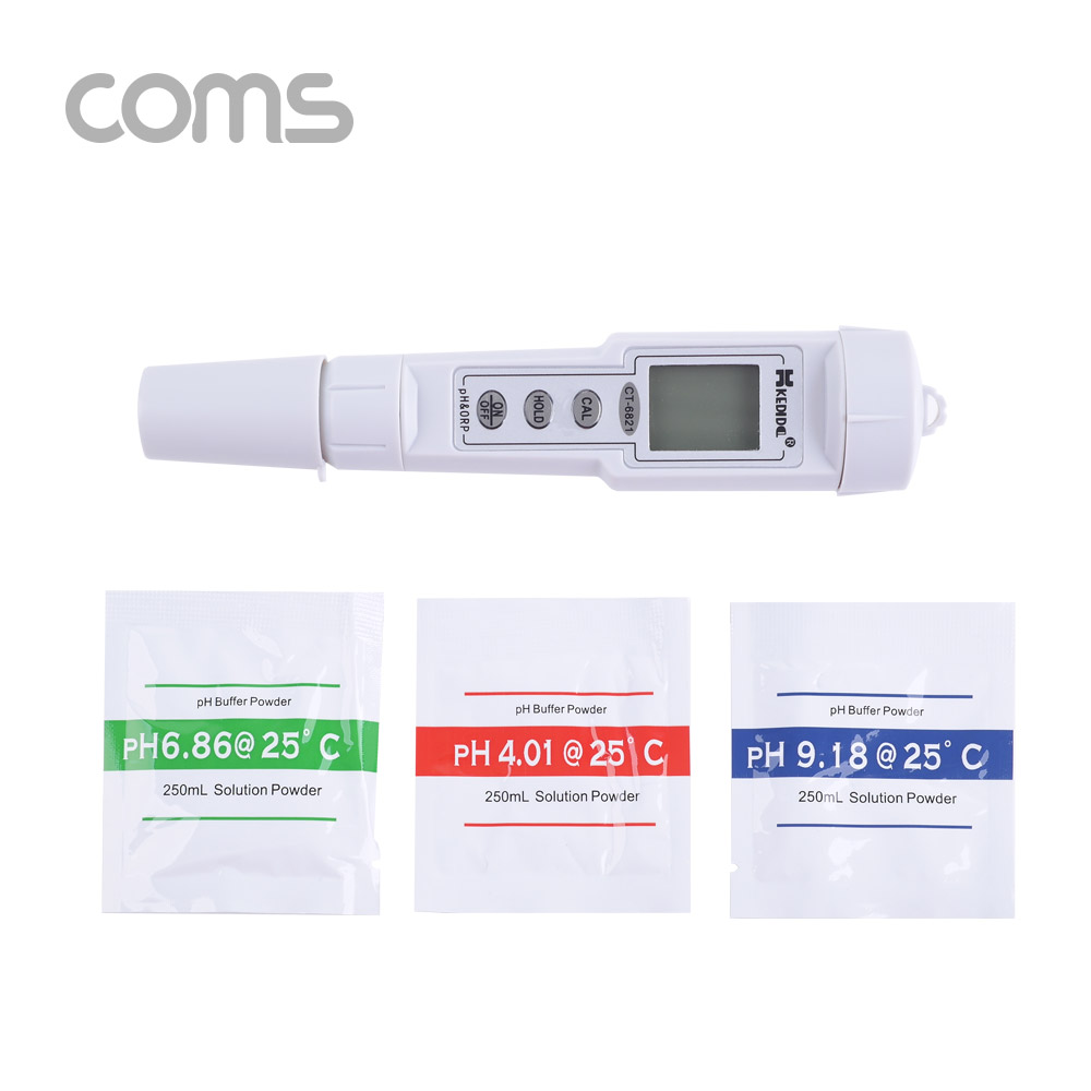 Coms ORP 측정기 /  테스터기 / HOLD / pH / 신화환원전위 측정/ 수영장, 수족관, 실험실 이용