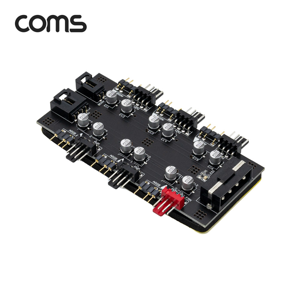 Coms PWM 팬 쿨러 CPU 컨트롤러 / 전원 분배 변환기 / 12V 4P 6Port / IDE 타입