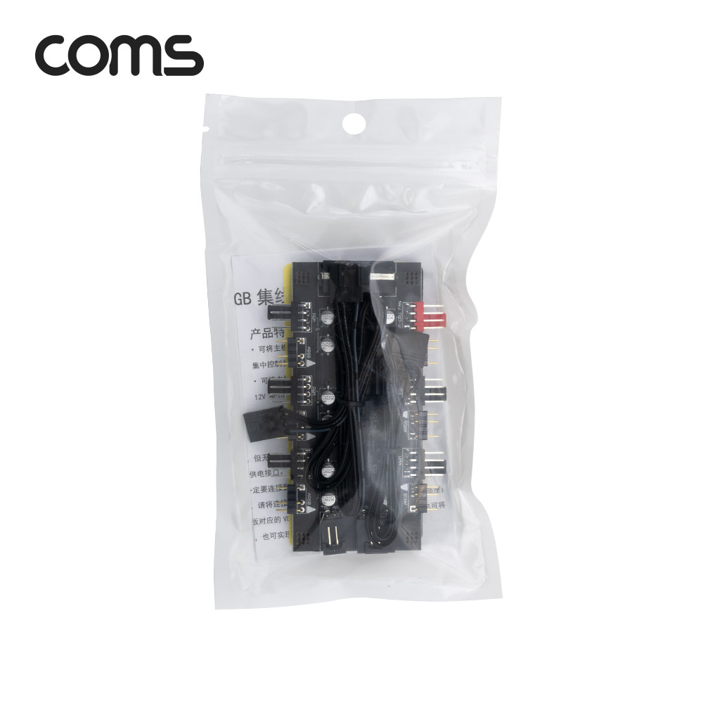 Coms PWM 팬 쿨러 CPU 컨트롤러 / 전원 분배 변환기 / 12V 4P 6Port / IDE 타입