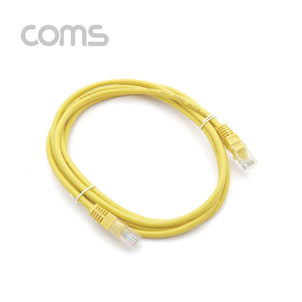 Coms 랜케이블(Direct/Cat#5) - 2M / Yellow