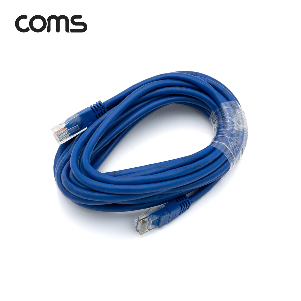 Coms UTP Cat.5e 랜 케이블 / Direct / BLUE / 5M