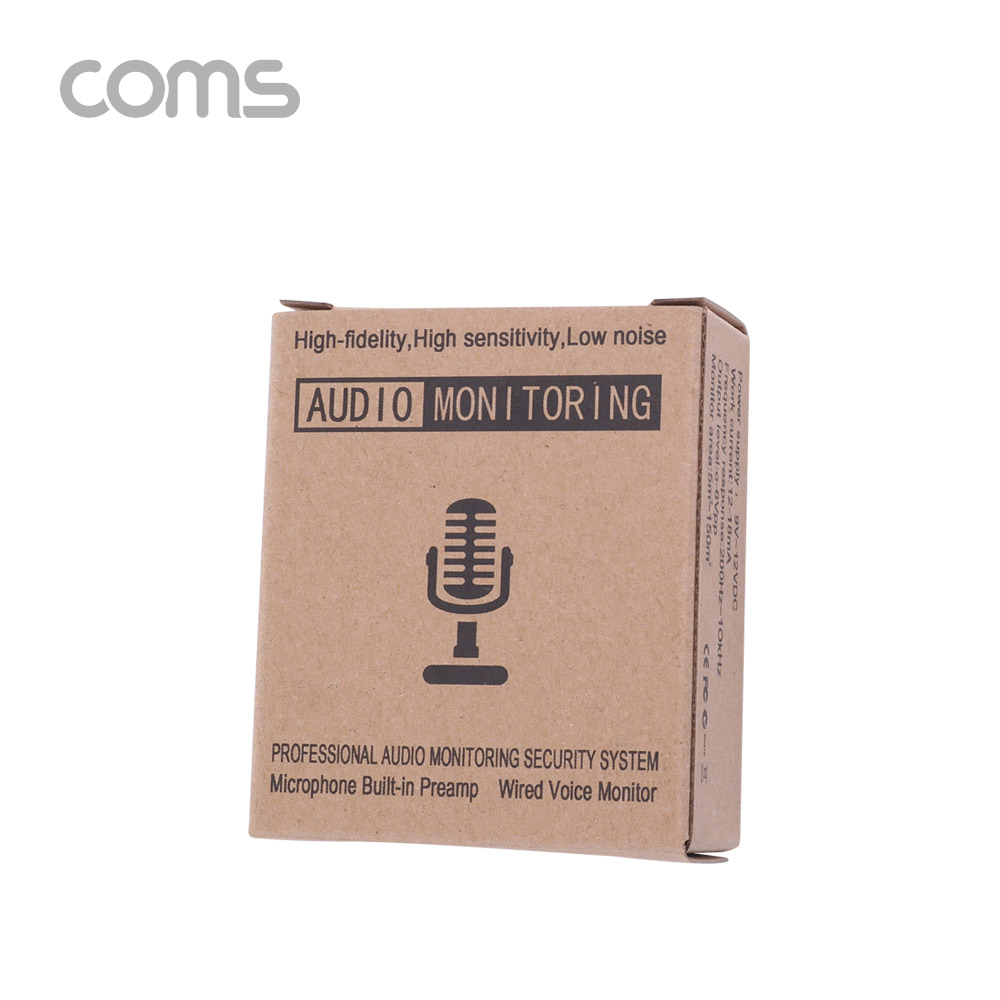 Coms CCTV용 오디오 모니터 마이크 / CCTV 마이크 / 2RCA