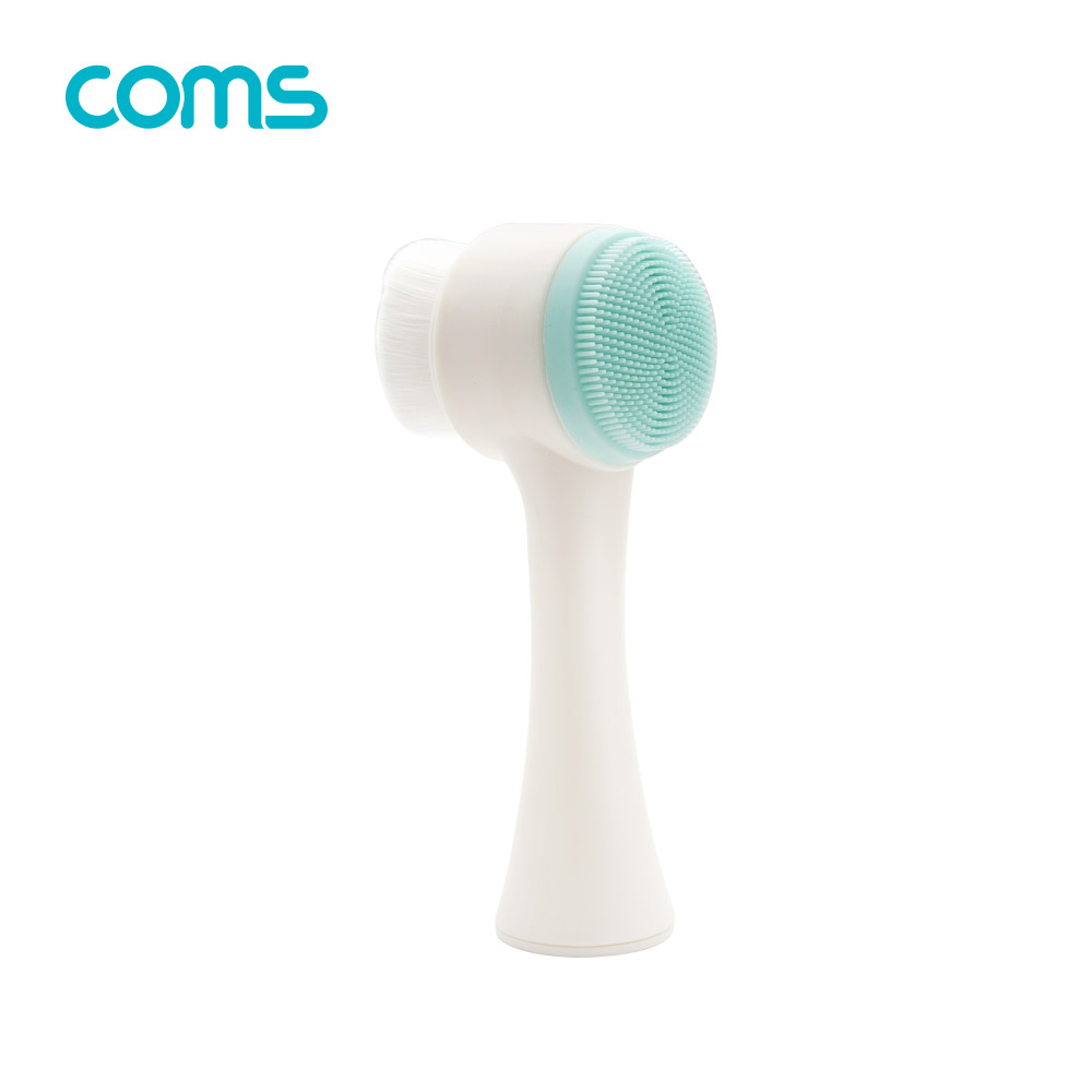 Coms 세면 브러쉬 / 클렌징 세안 브러쉬 / 양면 모공 브러쉬 / 미세모
