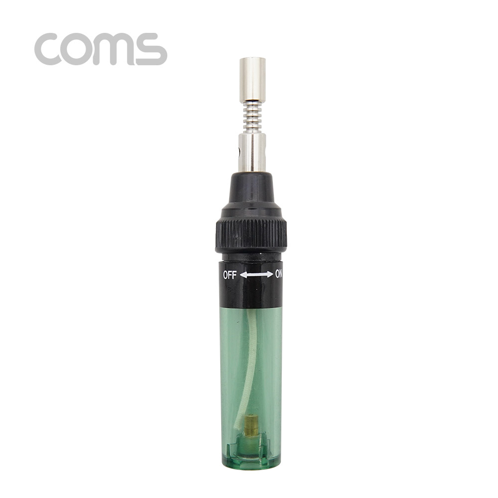 Coms 휴대용 가스 인두기 / 1300℃ / 가스 주입식, 가스토치 팁 포함