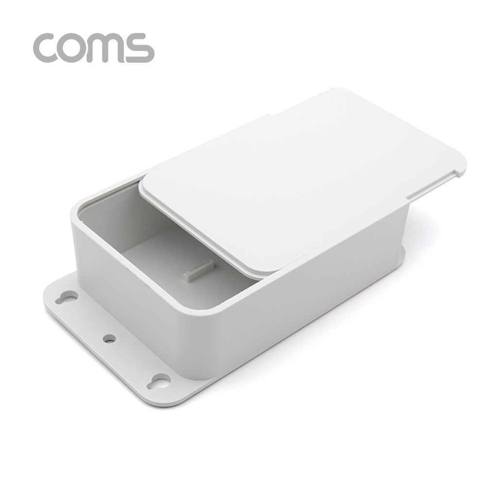 Coms 케이스 플라스틱 몰딩 (벽면 설치) / 내부 11cm x 8cm x 3.2cm