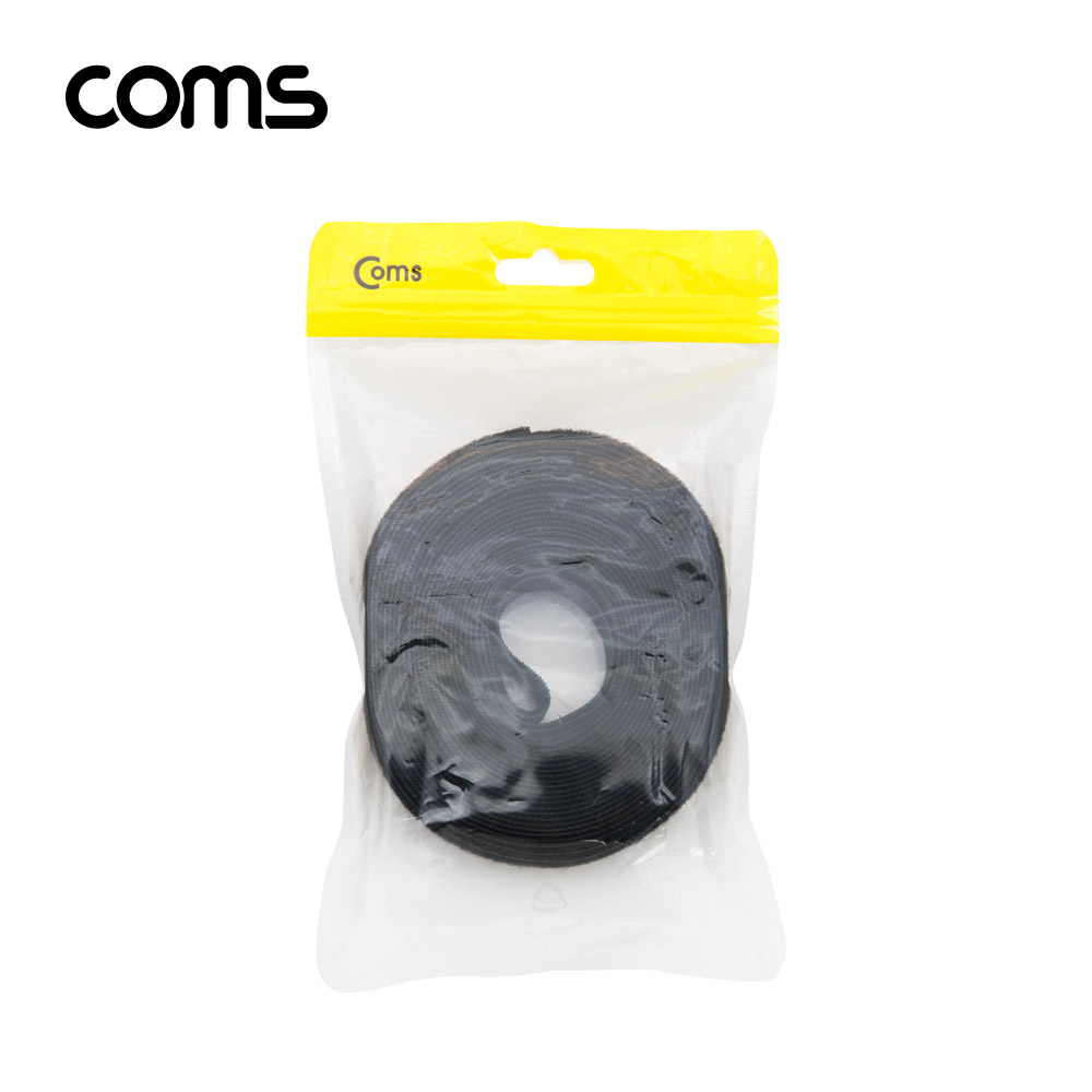 Coms 벨크로 타이 / 케이블 타이 / Black / 두께 2cm