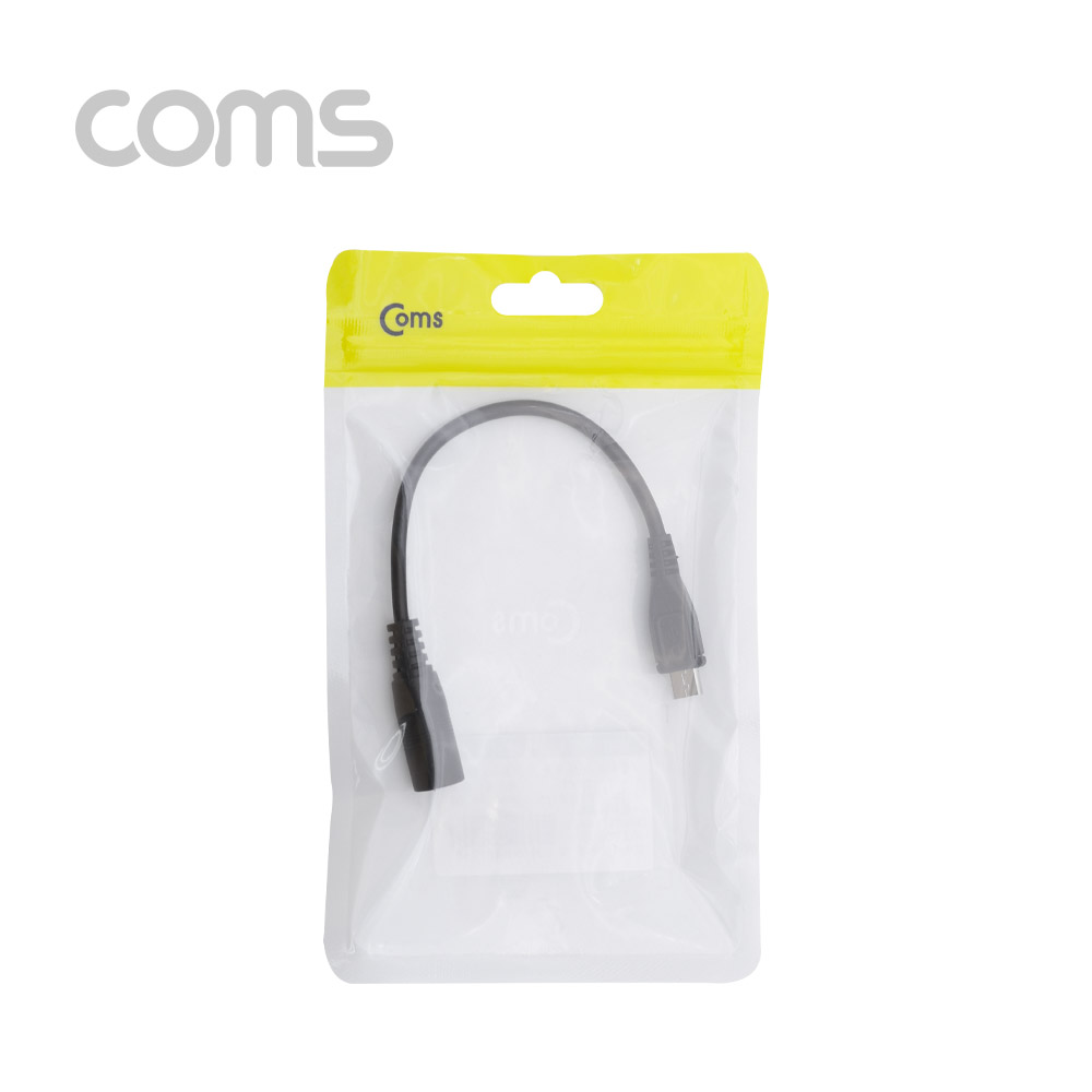 Coms Micro 5Pin 전원 변환(DC 5.5/2.1) 케이블 15cm
