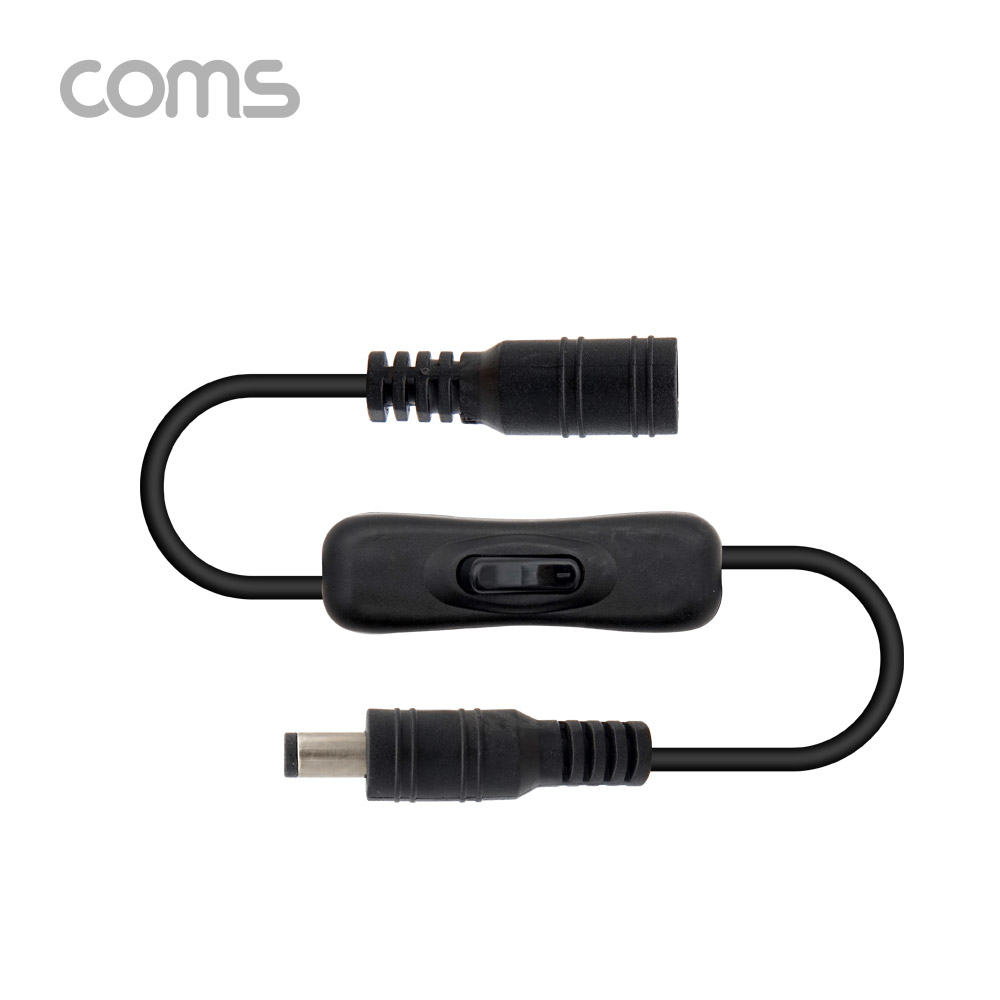 Coms DC 전원 스위치(On/Off 버튼) / DC 5.5(2.1) MF / 30cm / DC 변환 케이블