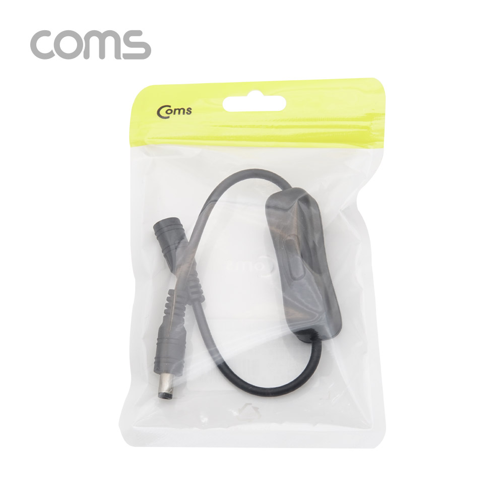 Coms DC 전원 스위치(On/Off 버튼) / DC 5.5(2.1) MF / 30cm / DC 변환 케이블