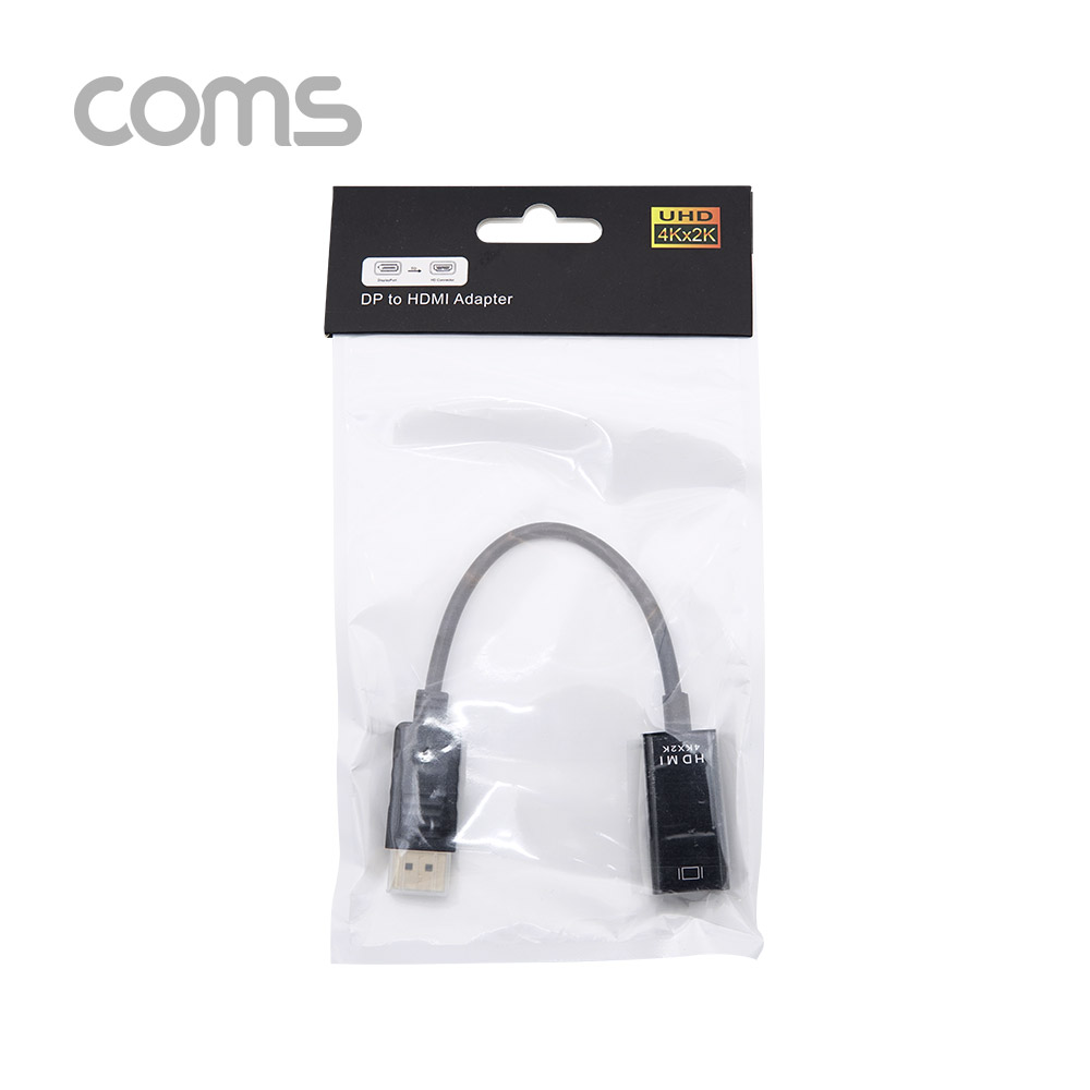 Coms 디스플레이 포트 컨버터 / DP(M) to HDMI(F) / 15cm / 4K2K@30Hz 지원