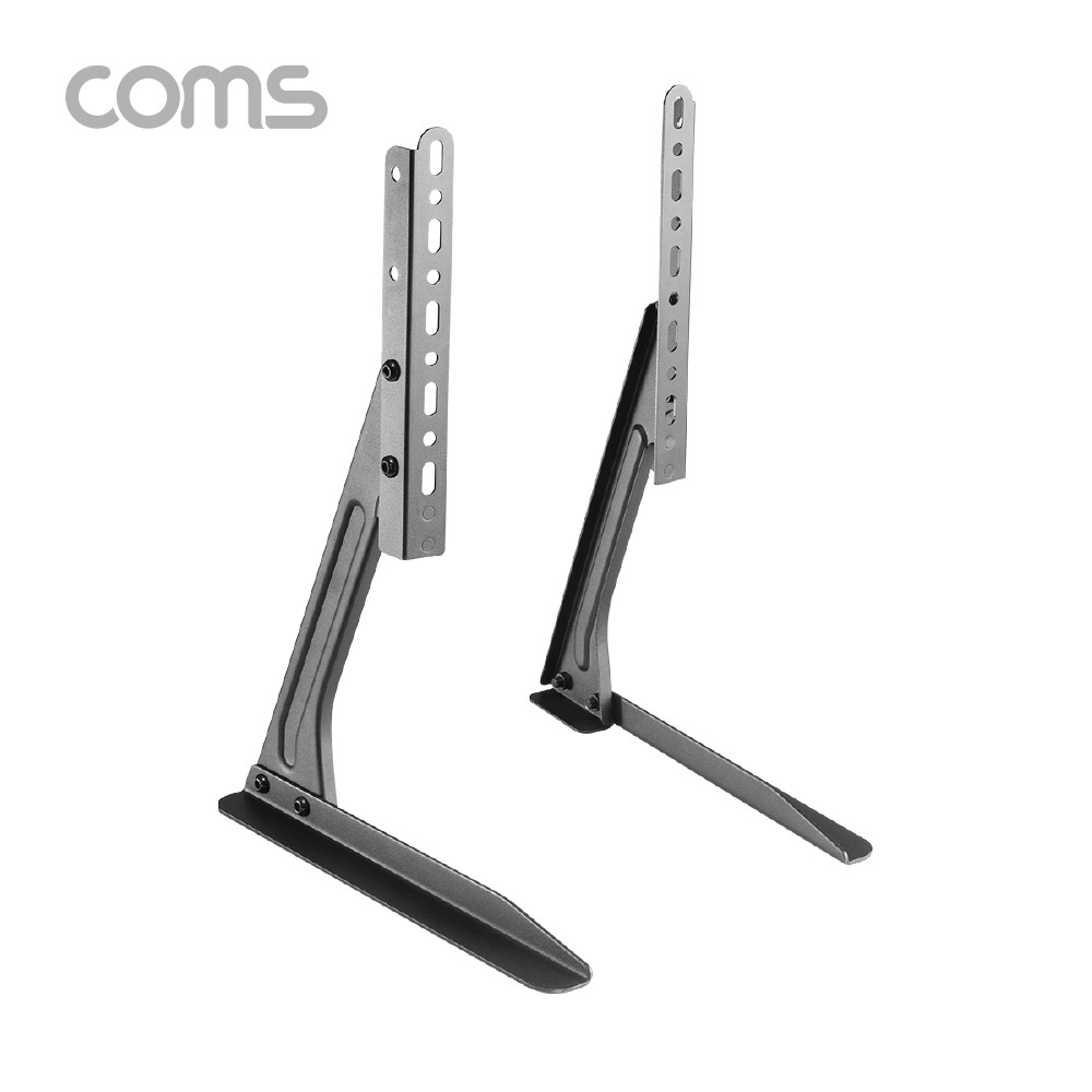 Coms 탁상형 TV 스탠드, TV 거치대, 23~70형, 3단 Black, VESA 74x75~800x400 / TMS-TVS70
