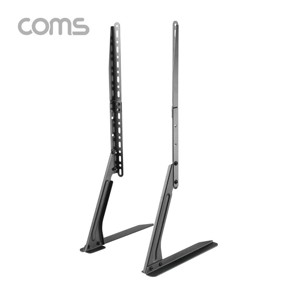Coms 탁상형 TV 스탠드, TV 거치대, 23~70형, 3단 Black, VESA 74x75~800x400 / TMS-TVS70
